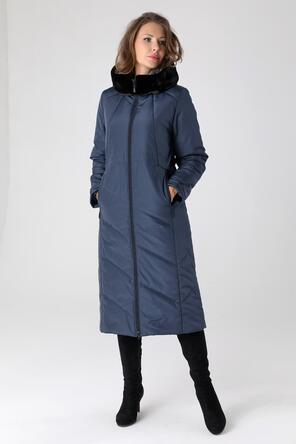 Зимнее пальто DW-23409, цвет темно-синий, фото 1
