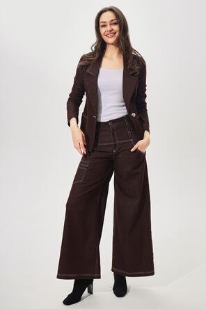 Жакет женский Рокси, D'imma Fashion, цвет коричневый, фото 1