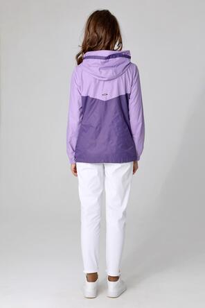 Легкая ветровка с капюшоном DizzyWay, цвет фиолетовый-сиреневый, фото 2