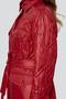 Демисезонное пальто с поясом Диаманте, DIMMA Studio, цвет красный, img 4