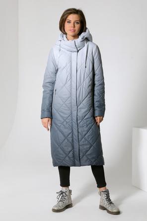 Стеганое зимнее пальто DW-22406, цвет серый, сторона 1