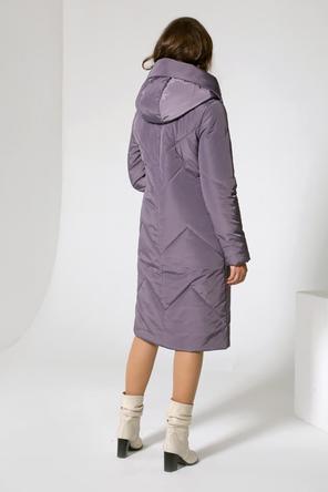 Женское зимнее пальто DW-22402 цвет серо-сиреневый, вид 3