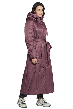 Женское зимние пальто Фортоле цвет прелая вишня, фото 2