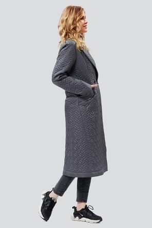 Пальто стеганое Фламенко, фирма Димма DI-2367, цвет серый, вид 2