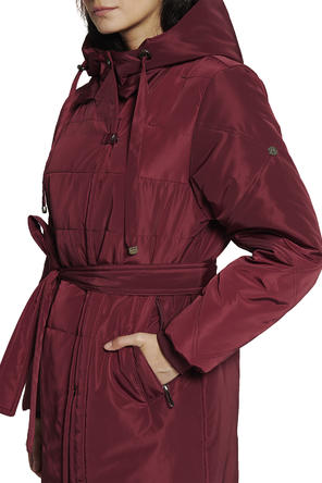 Зимнее пальто Ланчетти от Dimma, цвет брусничный фото 3