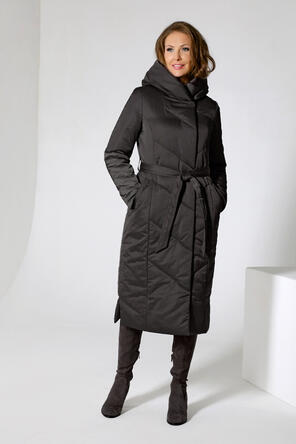 Зимнее женское пальто DW-22405, цвет черный, вид 1