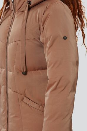 Длинное зимнее пальто Борджа, D'imma F.S., цвет темно-бежевый, вид 5
