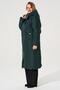 Зимнее пальто с капюшоном Алассио Димма артикул 2410 цвет темно зеленый, фото 3