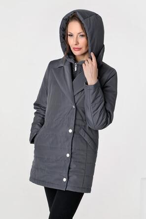 Женская куртка DW-23339, цвет графитовый, вид 3