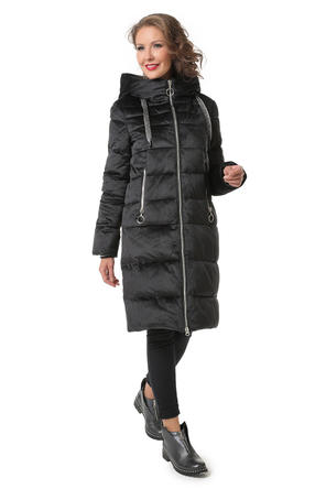 Зимнее женское пальто Тония, черного цвета