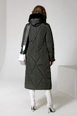 Женское зимнее пальто Dizzyway арт. DW-21403, цвет черный, фото 3