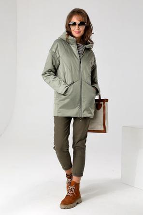 Куртка с капюшоном DW-23121, фирма Dizzyway, цвет оливковый, фото 1