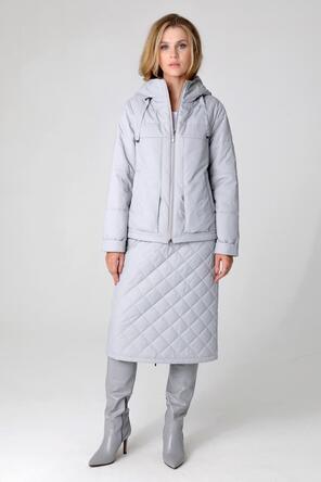 Женская куртка DW-24121, цвет светло-серый, вид 1