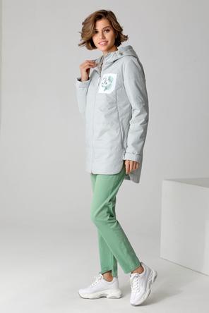 Женская длинная куртка DW-23116,  DizzyWay, цвет светло-ментоловый, фото 1