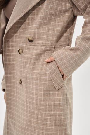 Драповое пальто с капюшоном Эван, цвет бежевый, фото 5