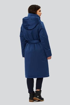 Утепленный плащ с капюшоном Нерида, D'IMMA fashion studio, цвет синий, фото 3