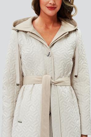 Пальто с капюшоном Умбрия от Dimma Fashion, цвет слоновая кость, вид 4