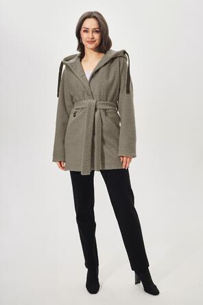 Пальто с капюшоном Пейдж от Димма, цвет табачный, фото 1