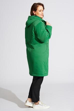 Утепленный плащ Хайди, D'imma Fashion Studio, цвет ярко-зеленый, фото 2