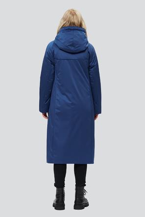 Женский утепленный плащ Элиас, D'IMMA fashion studio, цвет синий, фото 3