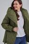 Зимняя куртка с капюшоном Берти артикул 2405 цвет зеленый, foto 5
