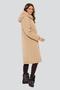 Зимнее пальто с капюшоном Регина Димма, артикул 2309, цвет песочный, фото 04