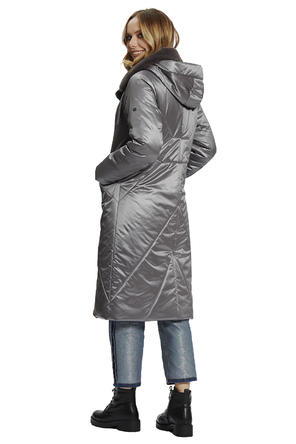 Стеганое зимнее пальто Матера от Dimma, цвет серый, фото 4