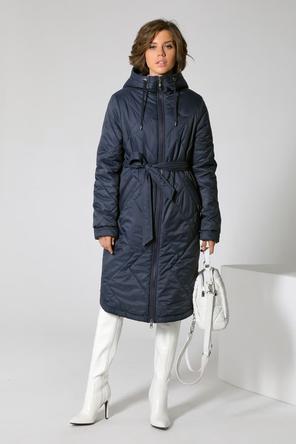 Зимнее женское пальто DW-22404, цвет темно-синий, вид 4