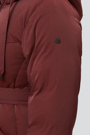 Длинное зимнее пальто Борджа, D'imma F.S., цвет светло-бордовый, вид 5