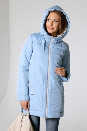 Зимняя куртка с капюшоном DW-22420, цвет голубой, фото 4