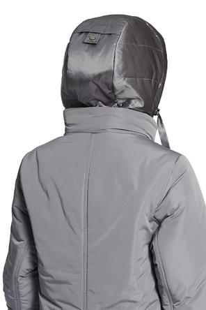 Зимнее пальто с капюшоном DIMMA артикул 2120 цвет серый, фото 4