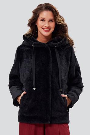 Куртка из эко меха Баркли, D'imma, цвет черный, фото 4