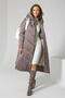 Зимнее женское пальто DW-22405, цвет серо коричневый, вид 3