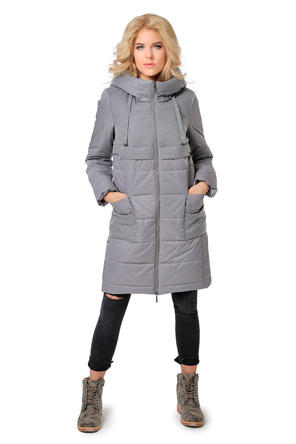 Женское зимнее пальто Оделис Dizzyway, цвет серый