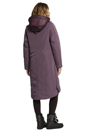 Зимнее пальто с капюшоном DIMMA артикул 2120 цвет сиреневый, фото 3