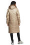 Зимнее пальто с капюшоном Димма арт 2110 цвет бежевый, фото 4