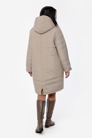 Зимнее пальто женское DW-21425 цвет бежевый, фото 5