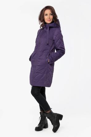Зимнее женское пальто DW-21417, цвет фиолетовый, вид 2