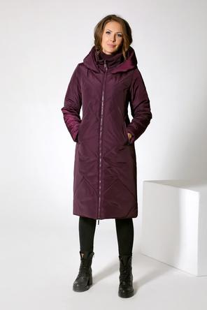 Женское зимнее пальто DW-22402 цвет ежевичный, вид 2