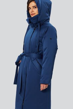 Утепленный плащ с капюшоном Нерида, D'IMMA fashion studio, цвет синий, фото 4