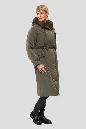 Демисезонное пальто с капюшоном Беатриз, DIMMA Studio, цвет хаки, фото 2