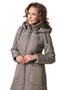 Женское зимнее пальто Дивей, цвет серо-коричневый