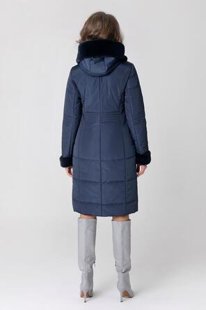 Зимнее пальто женское DW-23412 цвет темно-синий, фото 2