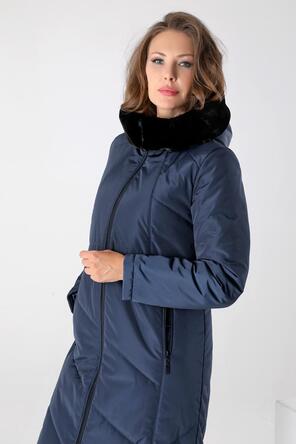 Зимнее пальто DW-23409, цвет темно-синий, фото 3