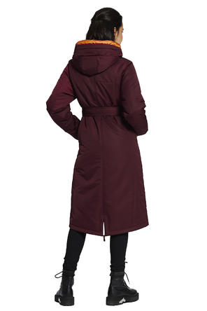 Зимнее пальто с капюшоном Олона, тм Димма цвет винный, вид 3