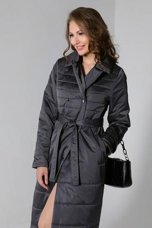 Женское стеганое пальто DW-22308, цвет графитовый, фото 05
