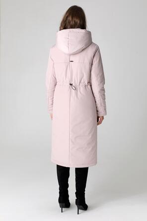 Зимнее пальто DW-23411, цвет серо-розовый, фото 2