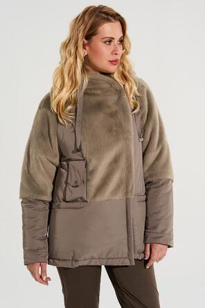 Зимняя куртка Джойс от Dimma, цвет табачный, фото 5