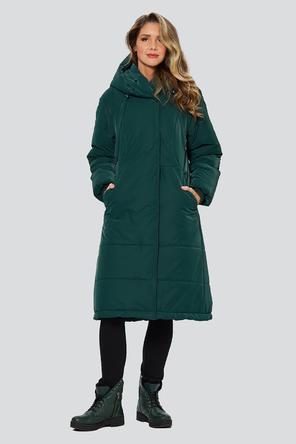 Зимнее пальто с капюшоном Регина Димма, артикул 2309, цвет зеленый, фото 03