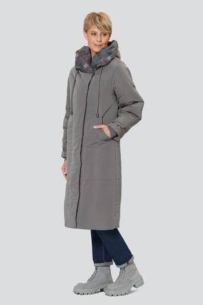 Демисезонное пальто с капюшоном Беатриз, DIMMA Studio, цвет серый темный, фото 2
